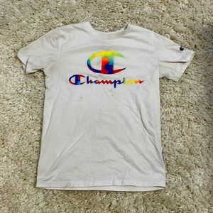 Kids Champion graphic white tee shirt